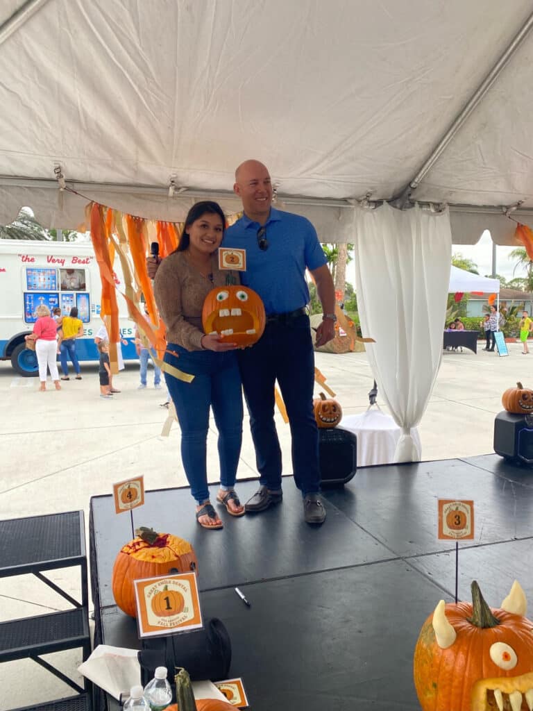 Great Smile Dental team and families at Fall Fest